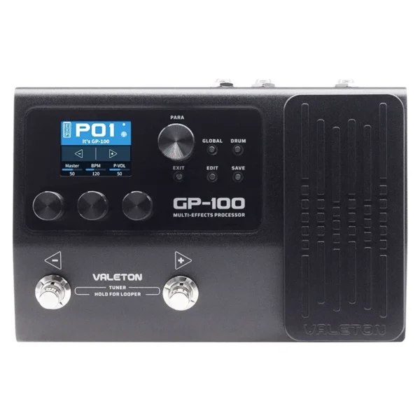 Valeton GP 100 멀티 기타 이펙트 프로세서 140 내장 이펙트 루퍼 익스프레션 페달 그라디언트 컬러 - 이미지 7