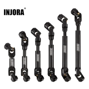 INJORA 1/10 RC카 크롤러 Axial SCX10 90046 AXI03007 TRX4 Redcat Gen8용 스틸 고강도 드라이브 샤프트