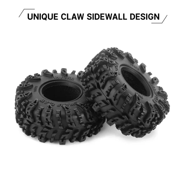 INJORA 스웜프 클로 56*23mm 1.0인치 머드 지형 휠 타이어 (1/18 1/24 RC 크롤러 카 SCX24 AX24 TRX4M FCX24용) (T1021) - 이미지 4