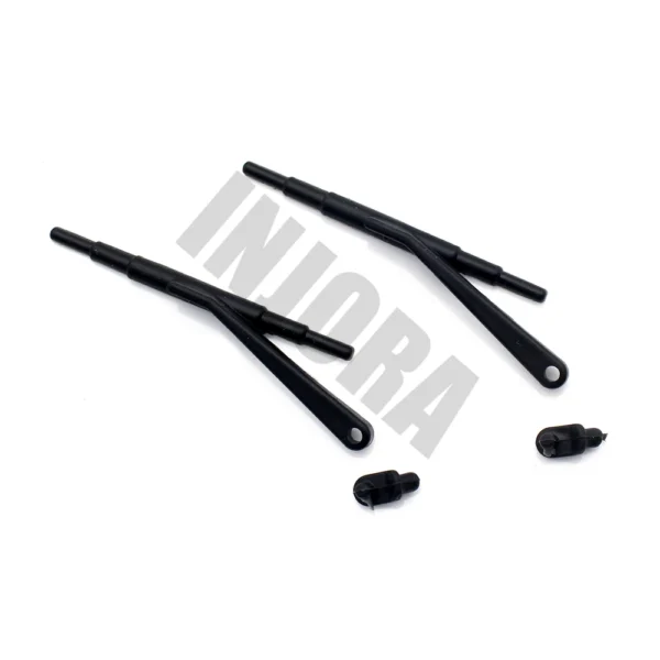 INJORA 1:10 RC 크롤러 Axial SCX10 90046 90047 D90 바디 쉘 부품용 검정색 고무 와이퍼 - 이미지 3