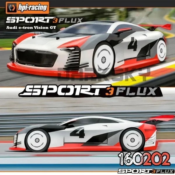 HPI RACING 1/10 160202 SPORT3 FLUX 4WD 전기 원격 제어 자동차 모델 플랫 드리프트 자동차 RTR 성인용 RC 자동차 어린이 장난감 - 이미지 2