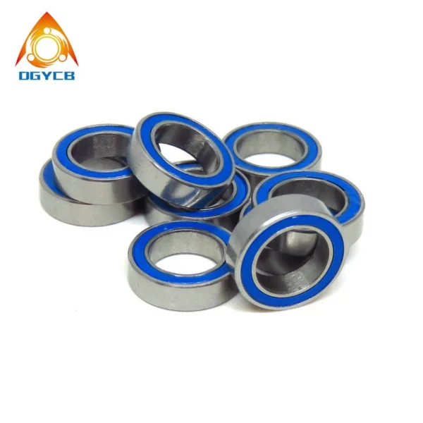 10개 5x11x4mm MR115RS ABEC3 소형 MR115 2RS 볼 베어링 블루 실드 - 이미지 3