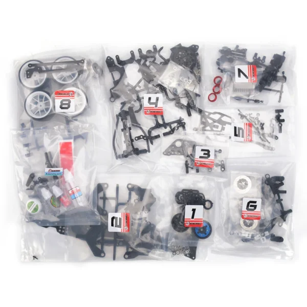 3RACING 사쿠라 D6 스포츠 D6S 키트 1/10 RC 전기 원격 제어 모델 자동차 후륜 구동 드리프트 자동차 프레임 성인 어린이 장난감 - 이미지 3