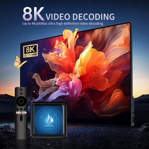 4G+32G Q17 스마트 TV 박스 5G 와이파이 안드로이드 14 TV 박스 쿼드 코어 Allwinner H313 - 이미지 5