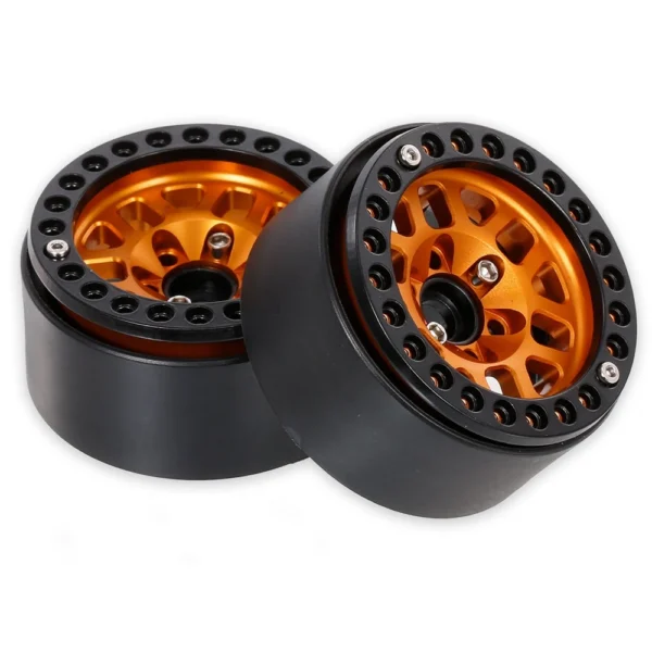 1.9 인치 비드 록 휠 오렌지 4 개 RC 크롤러 SCX10 TRX4 D90 - 이미지 2