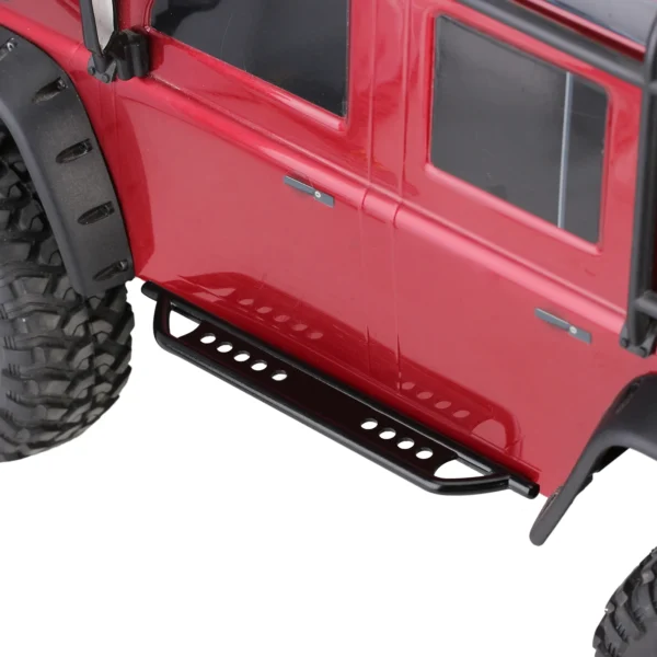 INJORA TRX4 록 페달 메탈 슬라이더 2개 (검정색) 1/10 RC 크롤러카 TRX 4 업그레이드 부품용 - 이미지 6