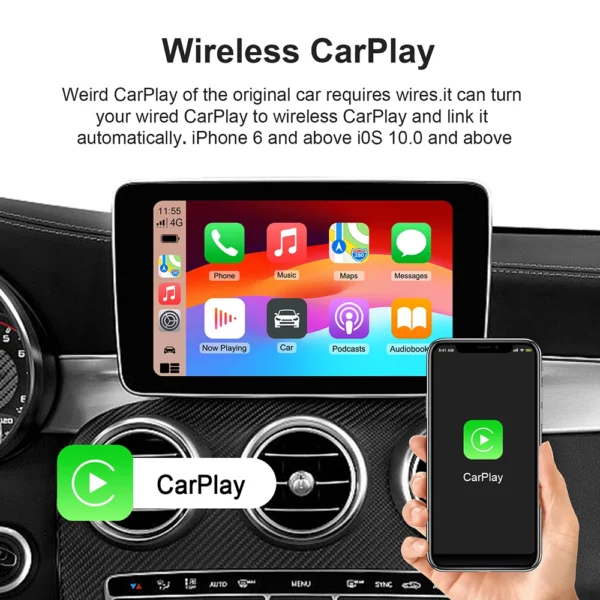 2025 2G+16G 스마트 CarPlay Ai Box Android 13 TV Box Wifi 무선 Android Auto Netflix YouTube OEM CarPlay Cars용 Play Store 내장 - 이미지 3