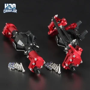HooCrawler 전면 및 후면 포털 액슬 CNC 알루미늄 합금 양극산화 처리 1/10 RC 크롤러 Axial SCX10 RGT 86100 트럭 업그레이드 부품