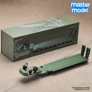 [B] Massdi 1/64 스카니아 탱크 수송 트레일러 트럭 플랫베드 트레일러 군용 모델 다이캐스팅 시뮬레이션 합금 차량 모델.