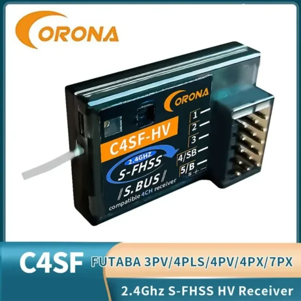 후타바S FHSS FHSS SBUS 3PV 3PK 4PKS 7PK T14SG 방수용 CORONA C4SF 2.4G HV 수신기 - 이미지 3