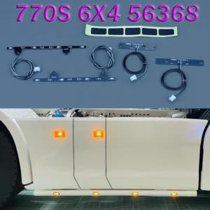 1/14 타미야 티퍼 스카니아 770S 6X4 56368 모델 자동차용 RC 트럭 LED PCB 사이드 스커트 라이트 보드 라이트 바
