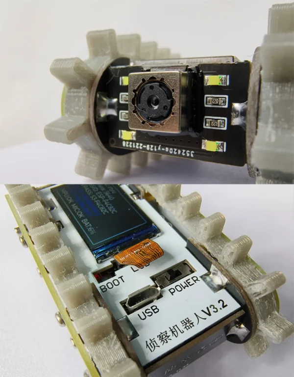 [자동차 조정] ESP32 원격 제어 탱크 모델 금속 섀시 트랙터 크롤러 균형 자동차 마운트 트럭 로봇 섀시 Wifi RC 스카우트 로봇 자동차용 - 이미지 4
