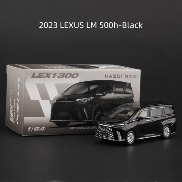 Massdi 1:64 LEXUS LM LC LS 500h 자동차 모형 합금 미니어처 다이캐스트 차량 장난감 컬렉션 - 이미지 8