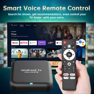 8K Android TV 박스 2G+16G RK3518 Google 음성 대응 Wi-Fi 2.4G/5G