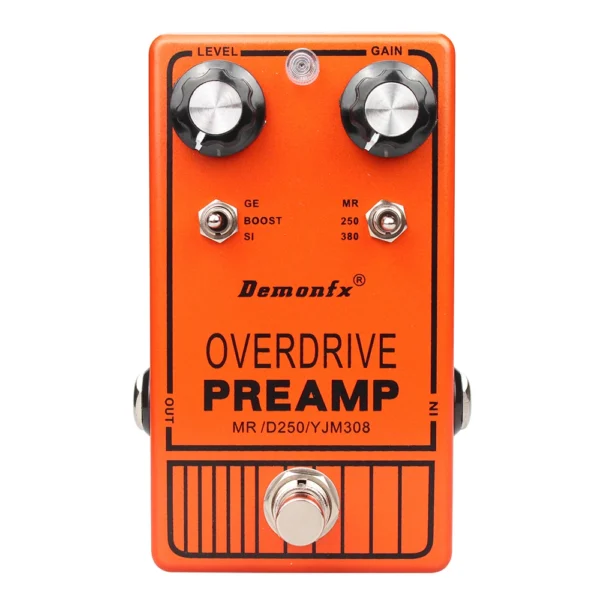 [YJM308] Demonfx 고품질 기타 이펙트 페달 와우 디스토션 오버드라이브 딜레이 리버브 컴프레서 부스터 페달