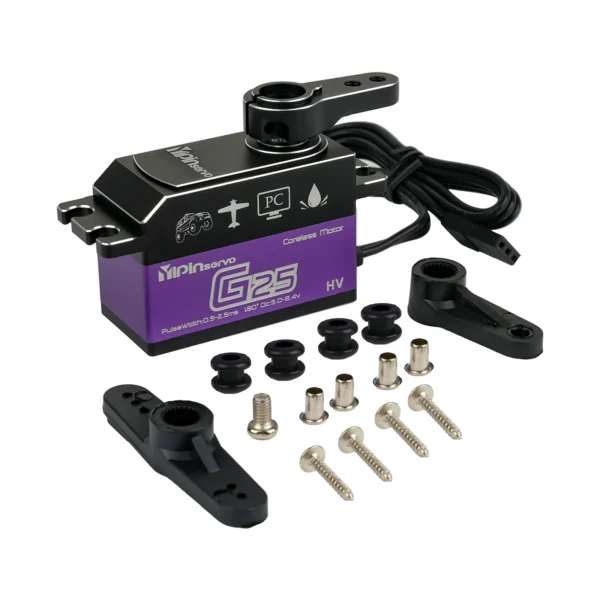 25KG 디지털 서보 7.4V 180/270도 고토크 코어리스 모터 RC 서보 암벽 등반 자동차 모델 로봇 DIY 산업용 서보 - 이미지 6