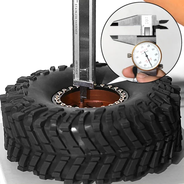 1.9 인치 비드 록 휠 4 개 TRX4 SCX10 RC 크롤러 - 이미지 4