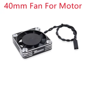 [모터용 40mm실버] 로켓 RC 팬 25mm 30mm 35mm 40mm 50mm SURPASS HOBBY 방열 냉각 팬 1/10 1/8 브러시리스 모터 RC 자동차 부품용.