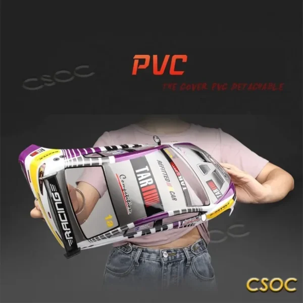 CSOC 1/10 자동차 쉘 키트 액세서리 대형 오프로드 4WD 속도 원격 제어 드리프트 레이싱 트럭 RC PVC 장난감 성인용 - 이미지 3