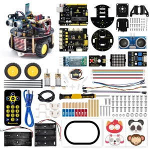 Keyestudio 다기능 스마트 작은 거북이 로봇 자동차 V3.0 Arduino 로봇 STEM 어린이 장난감 프로그래밍 가능 로봇 키트