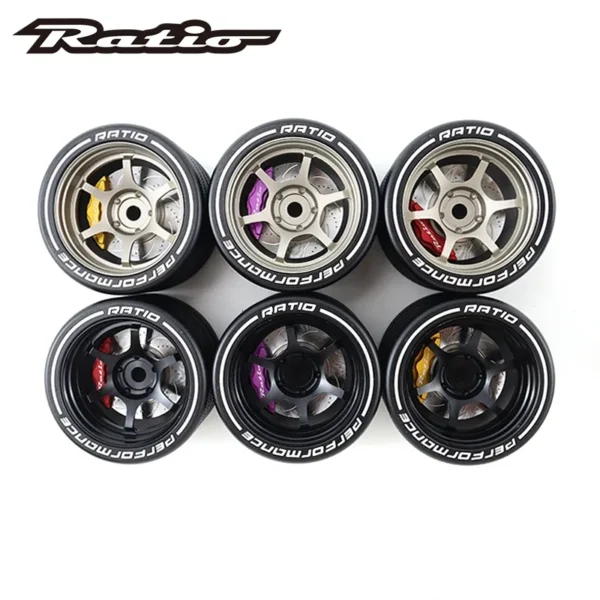 RATIO 건 타입 RC 원격 제어 금속 핸드 휠 SANWA NB4 7PX X9 방향 휠 수정 휠 장식 - 이미지 2