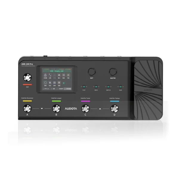 Audota Ame 200 Pro 앰프 모델러 이펙터 충전식 튜너 내장 프리셋 풍부