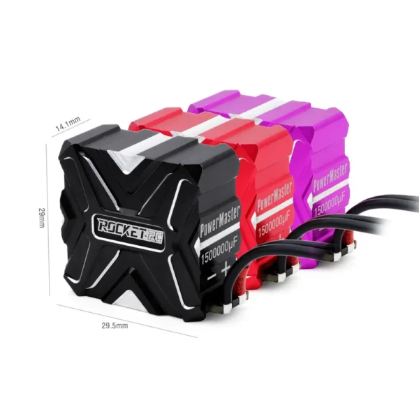 ROCKET RC 금속 커패시터 1500000μF 용량 300mΩ 저항 0~9.0V 내전압 A1 버전 1/10 RC RV 드리프트 카용 - 이미지 3