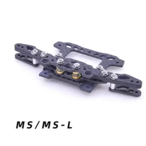[MS MSL 블랙 리어] 자체 제작 카본 파이버 스테이 MS/MSL/MA/FMA/VZ/S2 AT 스프링 프론트 파트 더블 스피어 테일 키트 수도꼭지 프테리스 타미야 미니 4WD 자동차