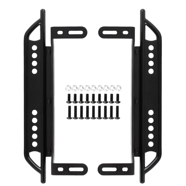 INJORA TRX4 록 페달 메탈 슬라이더 2개 (검정색) 1/10 RC 크롤러카 TRX 4 업그레이드 부품용 - 이미지 4