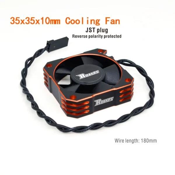 [35mm오렌지색 모토용] 로켓 RC 팬 25mm 30mm 35mm 40mm 50mm SURPASS HOBBY 방열 냉각 팬 1/10 1/8 브러시리스 모터 RC 자동차 부품용.