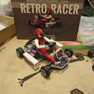 최소 RC 센지 카트 80 / 레트로 레이서 마이크로 스케일 RC 카 고카트 컴플리트 원에는 모든 것이 포함되어 있습니다.