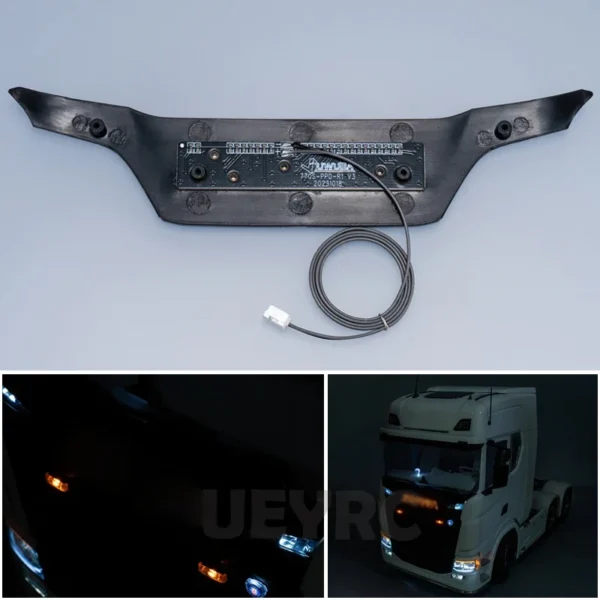 1/14 Tamiya RC 덤프 트럭 SCANIA 770S 56368 56371 자동차 액세서리용 LED 시뮬레이션 빛나는 로고
