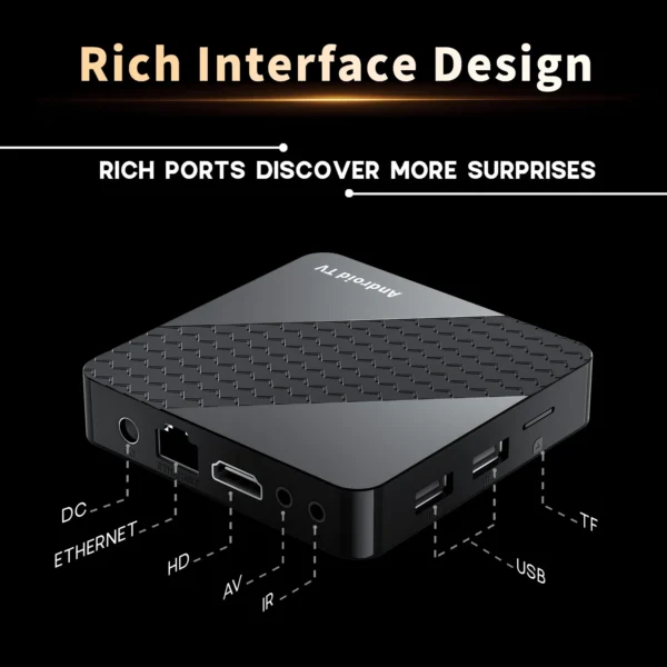 Rockchip RK3518 안드로이드 TV 박스 1080P HDR10 셋톱박스 2.4G/5.8G 듀얼 WiFi 4G 32GB 음성 제어 기능 - 이미지 6