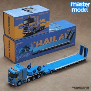 [J] Massdi 1/64 스카니아 탱크 수송 트레일러 트럭 플랫베드 트레일러 군용 모델 다이캐스팅 시뮬레이션 합금 차량 모델.