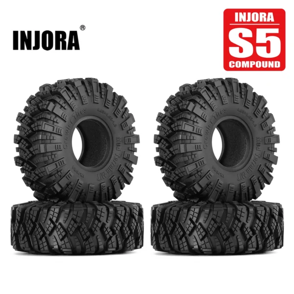 INJORA S5 크라켄 클로 1.9인치 4.75인치 OD 수동변속기 타이어(4개) (122*42mm)