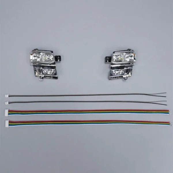 [헤드라이트 모듈] 1/14 타미야 RC 트럭 카 스카니아 770S 6X4 56368 8X4 56371 DIY 부품 장난감용 LED 시뮬레이션 헤드라이트 라이트 방향 지시등 램프