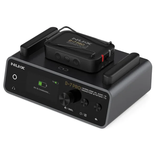 NUX B 7 PRO 프로 레벨 무선 인이어 모니터 시스템 새로운 정품 오리지널 2.4GHz 24bit/48KHz 오디오 품질 - 이미지 5