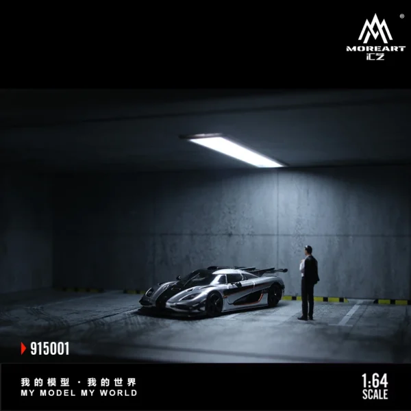 More Art 1/6 지하 주차장 디오라마 라이트판 모형 피규어 전시 선물 - 이미지 5