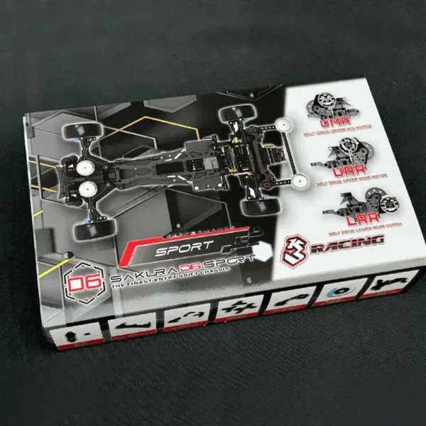 3RACING 사쿠라 D6 스포츠 D6S 키트 1/10 RC 전기 원격 제어 모델 자동차 후륜 구동 드리프트 자동차 프레임 성인 어린이 장난감 - 이미지 4