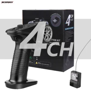 RCZIPROY 2.4GHz TX 4 4CH 무선 시스템 송신기 컨트롤러 수신기가 포함된 원격 제어는 RC 자동차 선박 탱크에 적합합니다.