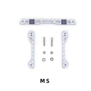 [MS 실버 브라켓] 자체 제작 카본 파이버 스테이 MS/MSL/MA/FMA/VZ/S2 AT 스프링 프론트 파트 더블 스피어 테일 키트 수도꼭지 프테리스 타미야 미니 4WD 자동차