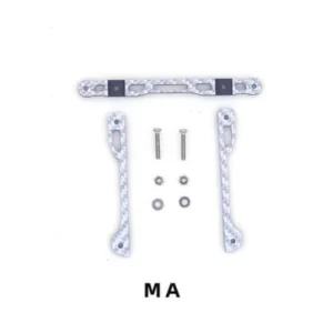 [MA 실버 브라켓] 자체 제작 탄소 섬유 스테이 MS/MSL/MA/FMA/VZ/S2 AT 스프링 전면 부품 더블 스피어 테일 키트 수도꼭지 프테리스 타미야 미니 4WD 자동차