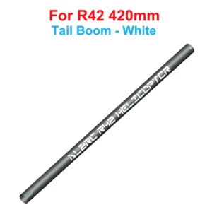 [테일 붐 화이트] ALZRC R42 FBL 키트 RC 헬리콥터 DIY R42 헬리콥터 교체 부품 R42 테일 피치 슬라이더 세트 R42 플라스틱 벨 크랭크 레버