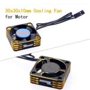 [30mm 모터용 골드] 로켓 RC 팬 25mm 30mm 35mm 40mm 50mm SURPASS HOBBY 방열 냉각 팬 1/10 1/8 브러시리스 모터 RC 자동차 부품용.