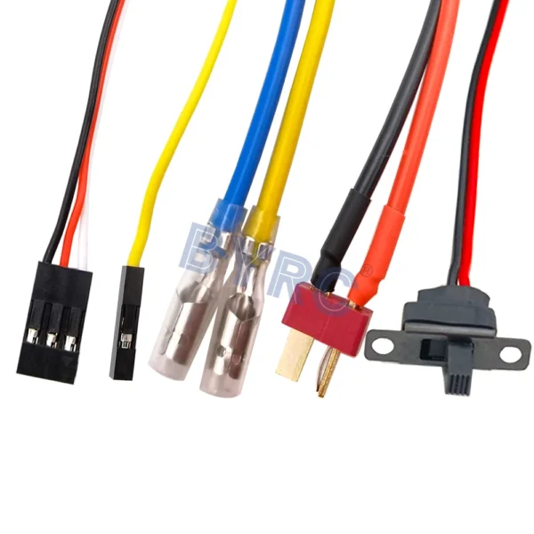 1PC 듀얼 웨이 양방향 브러시 전기 속도 컨트롤러 40A x 2 혼합 제어 ESC 6 15V RC 탱크/속도 차이 보트용 - 이미지 4