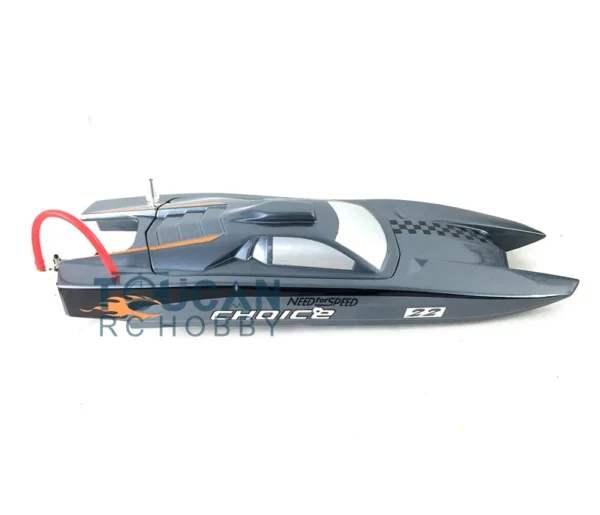 Toys M380 유리 섬유 회색 전기 레이싱 PNP RC 보트 소년용 야외 선물 W/ 모터 서보 ESC 소년용 TH02615 SMT2 - Image 2
