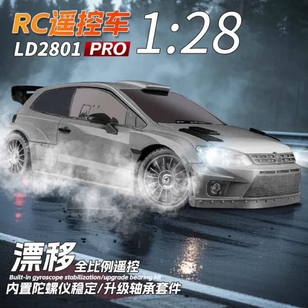 2025년 RC 드리프트 카 LD2801Pro 1:28 4WD 자이로 탑재 풀 프로포 2.4G 어른/아이 선물 - 이미지 2