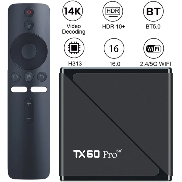 2025 스마트 TV 박스 안드로이드 16 TV 박스 14K 2.4G 5G 듀얼 WiFi 6 셋톱 박스 비디오 미디어 플레이어 16G 256G 홈 셋톱 박스 - 이미지 5