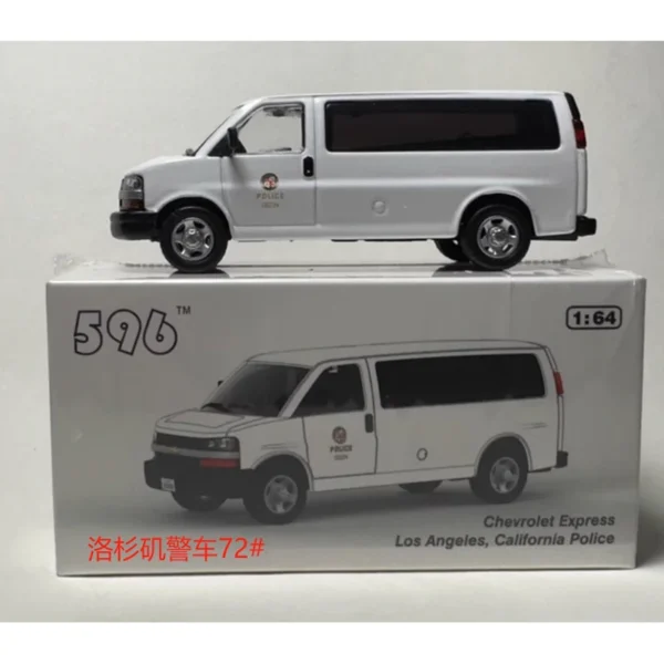 596 모델 1/64 합금 자동차 모델 Express VAN New York & Chicago 페인트 트럭 버전