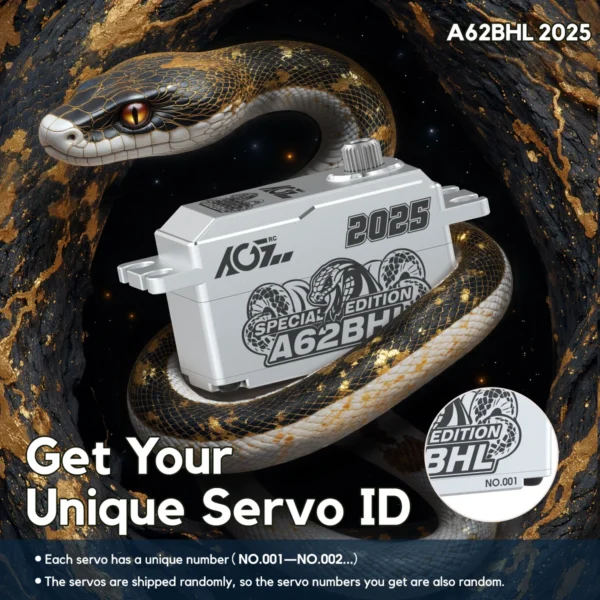 AGFRC A62BHL 2025 스페셜 에디션 금속 케이스 브러시리스 로우 프로파일 고속 서보 - 이미지 3
